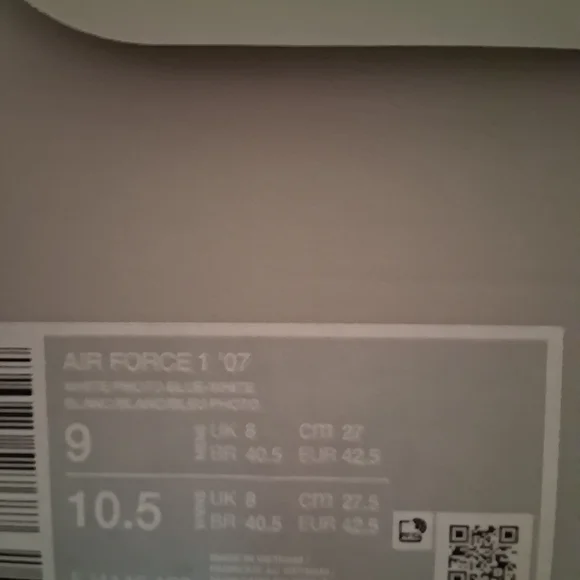 Nike Air Force 1 '07 – White / Photo Blue (FJ4146-103) - Picture 6 of 11